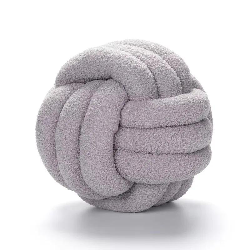 Aesthetic Knot Globe Plush Cushion Nordic Ball Stuffed Pillow Sofa Decorative Throw Pillow Soft Sleeping Back Cushion Decor