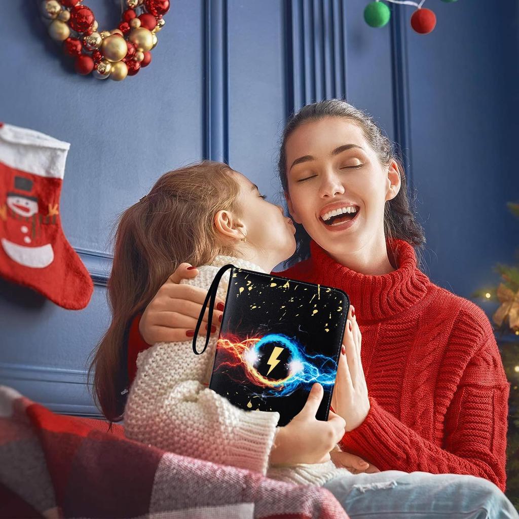 Trading Card File Card Binder Card File 4 Pocket Binder Can Hold 400 Cards Popular for Storing Trading Cards and Card Games New Christmas Present