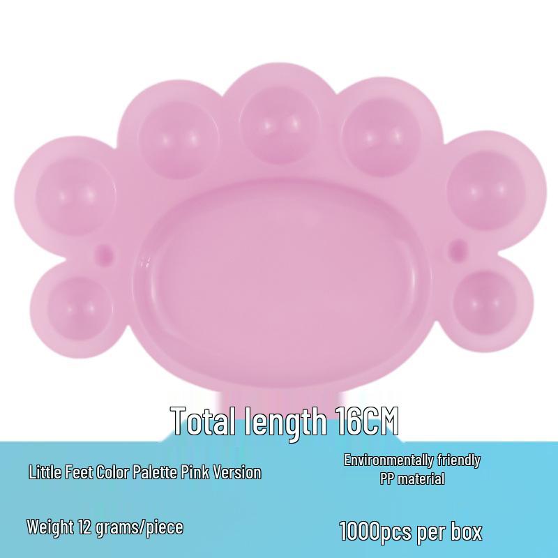Student Art Color Palette - White Compact Plastic Dish