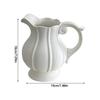Stylish Nordic Minimalists Jugs Vases With Handle White Ceramic Flower Arrangement Pitcher Vases For Wedding Centerpieces