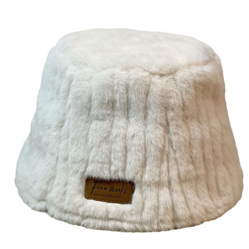 Korean Style Women's Autumn and Winter New Fisherman Hat Fashionable and Versatile Slimming Face Small Warm Thickened Basin Hat Ins Trend