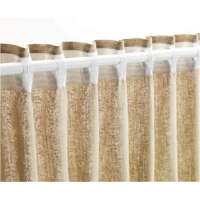Curtain Accessory Kronill Gathering Heading Tape for Making Pleated Curta,Width 3.3", Length 161", Curtain Pinch Tape Pull Pleat TapeWhite