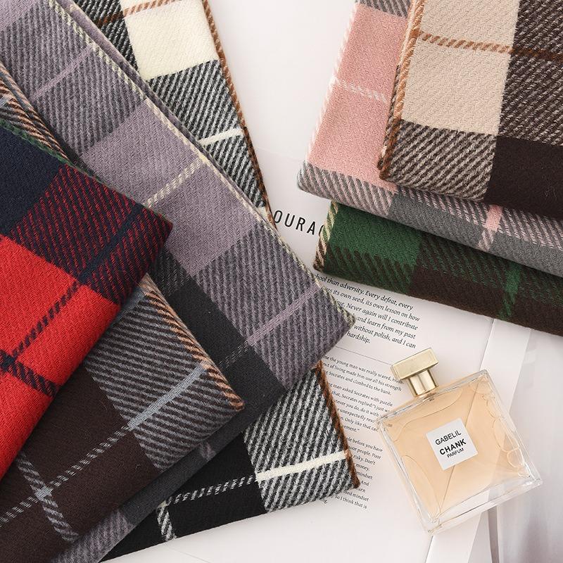 Plaid Scarf Women's Autumn and Winter New Versatile Thickened Shawl High-end Atmosphere Warm Scarf