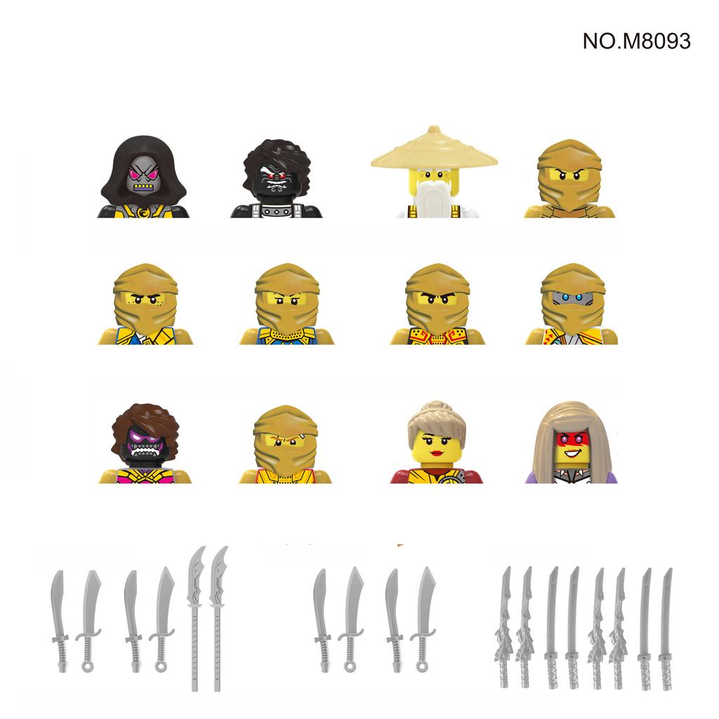 Non-Toxic City Characters Action Figures Building Blocks Policeman Teacher Fireman Occupation Mini Figurine Dolls Bricks Set Children Toys