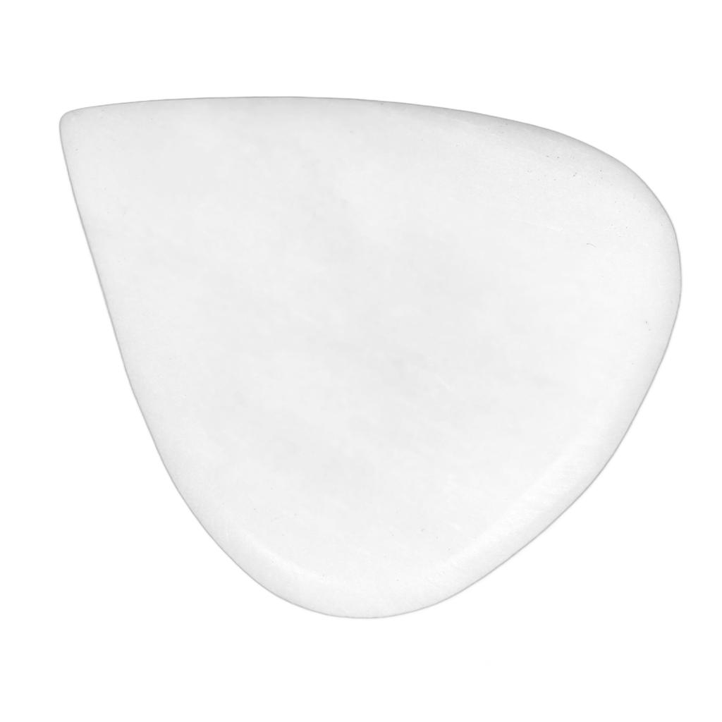 Gitarren-Bass-Plektrum mit konkavem Design Natur-Ochsenknochen Herzform Spielplektrum für Saiteninstrumente Weiß
