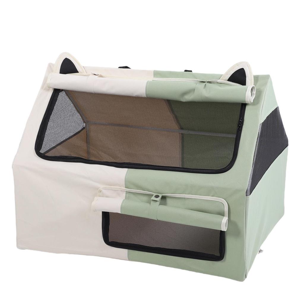   Cat Tent Crate Comfortable Oxford Cloth Portable Enclosed Pet Tent for Pregnant Cat Nursing Area  