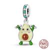 Copper Green Series Flower Tree Apple Pendant Diy Fine Beads Fit 4Mm Hole Diamete Charms Bracelet Women Jewelry Diy