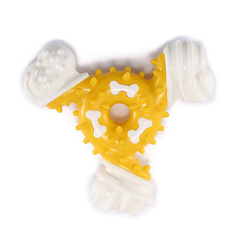 Nylon Chew Triangle Bone: Bite-Resistant, Teeth-Cleaning Dog Toy for Interactive Chewing & Boredom Relief