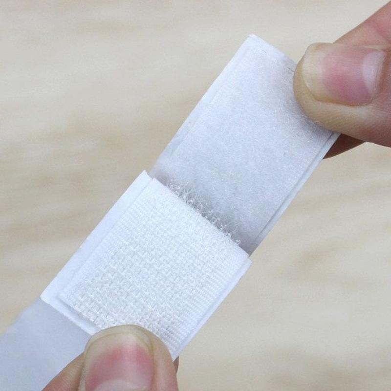 

5 метров Волшебная лента-липучка Самоклеящаяся Сверхпрочная Двусторонняя клейкая лента с наклейкой Пушистая застежка-липучка Сделай сам 20mm Wide