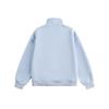 Unisex Oversized Cotton Pullover Sweatshirt With Half Zip Solid Color Casual Streetwear Top Fall