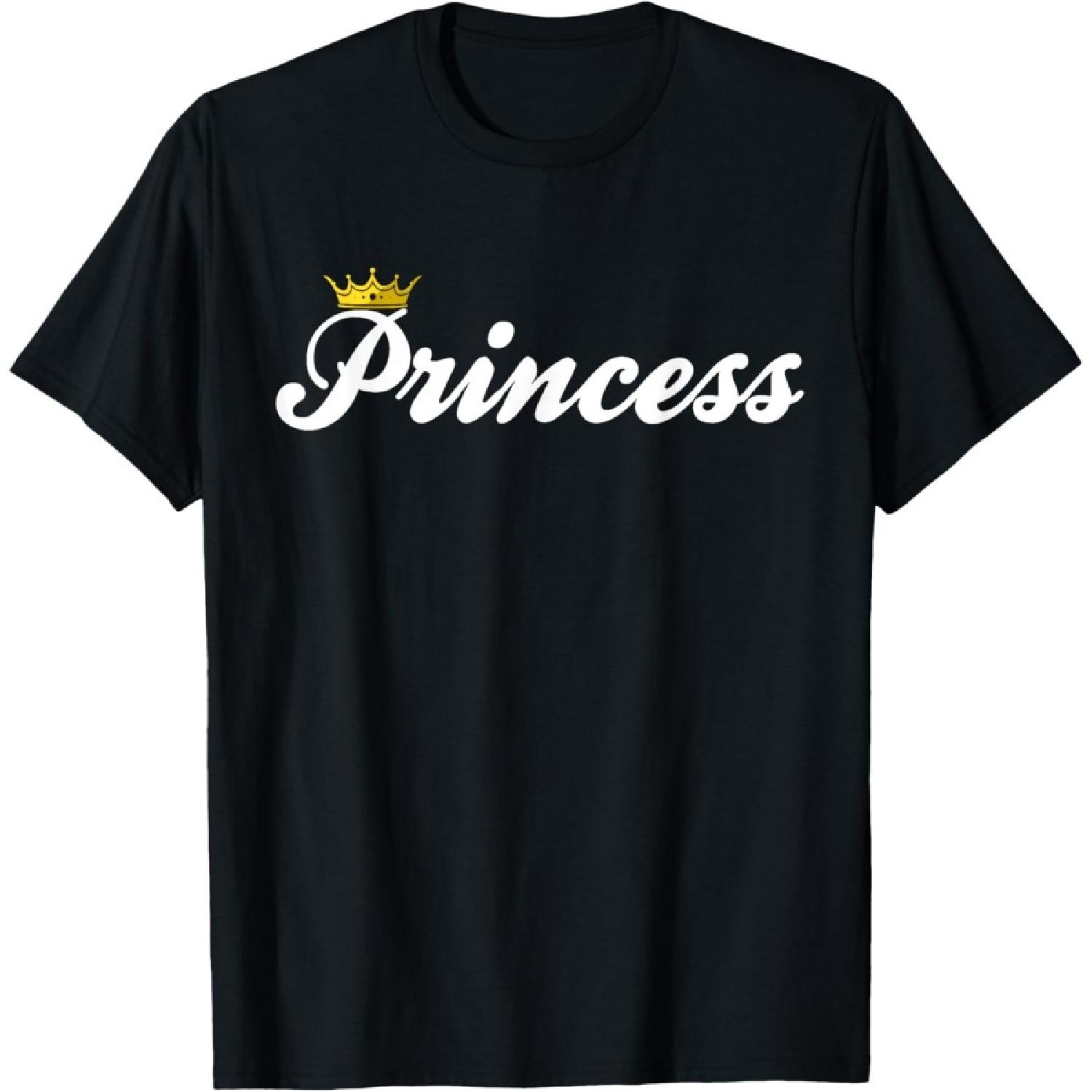 

Princess with Crown Funny Princess T-Shirt XXXXXL чорний