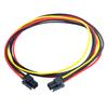 Chenyang CY ATX Molex Microfit Connector Male To Male Power Pitch 4-Pin Cable, 60cm, 3.0mm