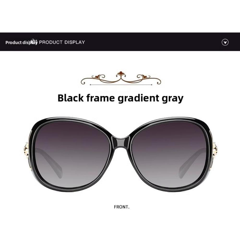 New Sunscreen Glasses Women's Sunglasses Round Face Sunglasses Sunglasses Women's UV Protection Large Frame Square Face Frame