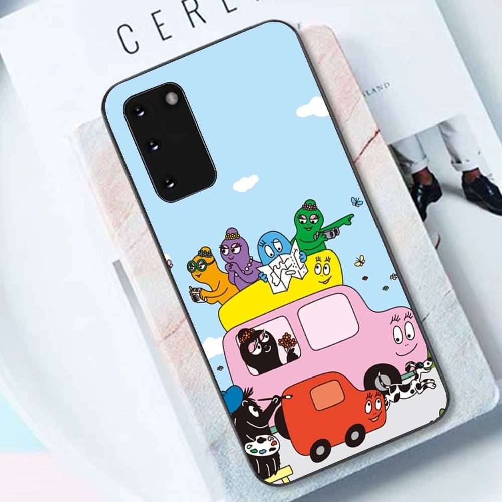 Cute Cartoon Barbapapa Phone Case For Samsung S 24 Fe 25 Ultra Plus 20 Lite 21 30 22 23 24 22 Ultra 5G Fundas