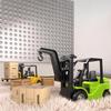 1 Set 2.4GHz Mini Remote Control Forklift Car Model Toy 1/64 Alloy RC Forklift True Lift-down-rotate With Rear Cargo