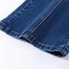 Ensembles décontractés en denim pour femmes, vestes slim à revers et manches bouffantes, pantalons droits taille haute, mode printemps 2025, ensemble 2 pièces pour femme