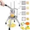 Commercial Vegetable Chopper 4 Replacement Blades,Stainless Steel French Fry Cutter Potato Fruit Slicer for Restaurants/Kitchen