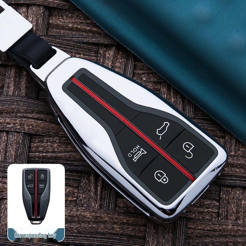 High-End Metal Car Key Case for Hongqi H5, H9, HS9, H7, E-QM5, HS3, HS5