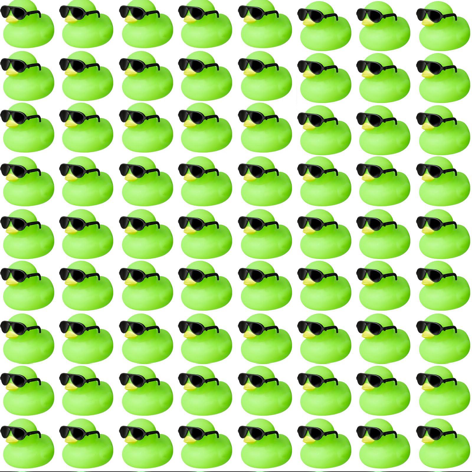 1-100 Stück Mini Grüne Gummi-Enten Set Großhandel Schwimmend Quietschend Winzige Enten Enten Spielzeug Für Party Geburtstagsartikel
