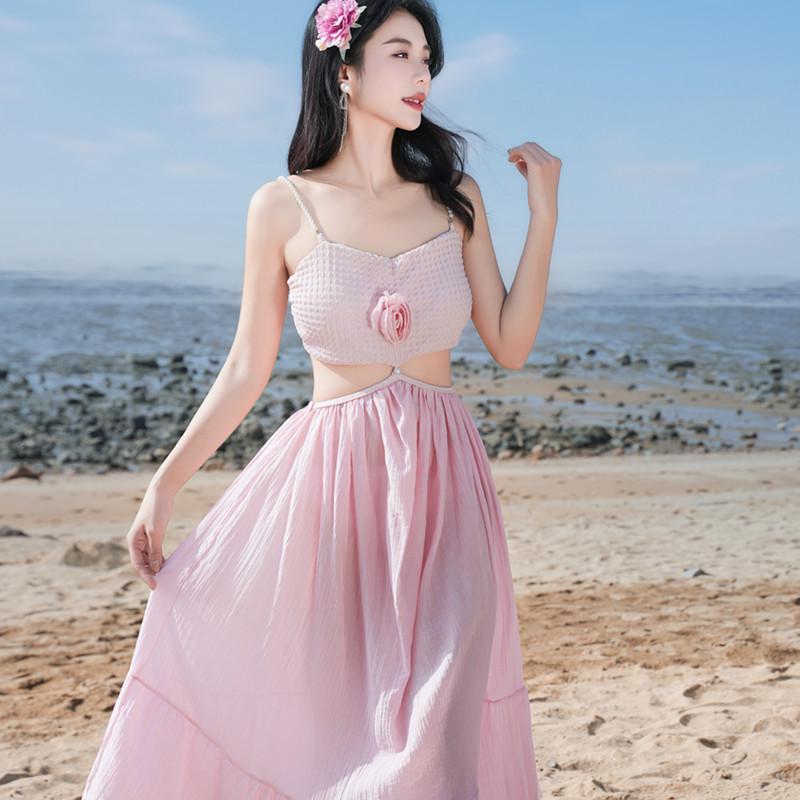 Bohemian Island Hot Spring Resort Women's Thai-Style Bikini with Versatile Long Skirt