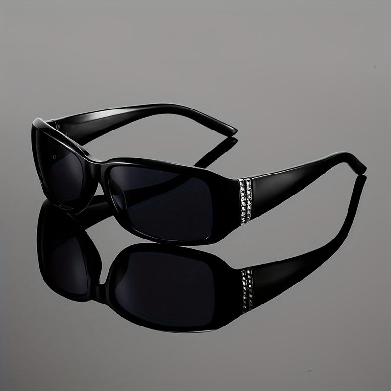 Y2k Sunglasses with Rhinestones Women  New Fashion Mirror Outdoor Shades Trendy Brand Design Casual Decor Sun Glasses