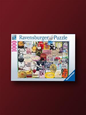 Vintage Wine Label 1000 Piece Ravensburger Jigsaw Puzzle