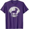 Frenchie Moon Vintage French Bulldog Men Women T-Shirt