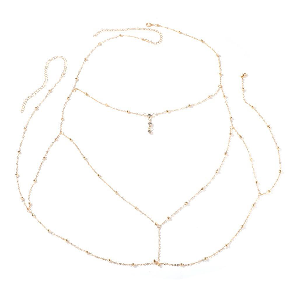 Women Sexy Necklace Fashion Body Chain Shoulder Jewelry Bra Cross Body Chain Jewellery