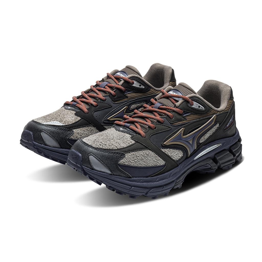 Mizuno LG Premium Reflective Low-Top Running Shoes Men Sneakers Brown D1GH241111