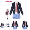 Bang Dream Cosplay Uniform With Wig For Style Cosplay Event Summer