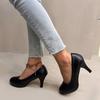 Women Single Shoe Work Shoes Women's Pumps Black Professional Interview High Heels Mid Heeled Work Shoes Size 35-42