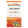 Natural Factors CurcuminRich Theracurmin Veggie Capsules, 30 Count