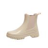 Chelsea Rain Boots Short Non-Slip Waterproof Shoes Fashion Women'S Martin Boots Low Heel Casual Adult Rain Boots