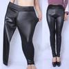 Pantaloni in PU in ecopelle Plus Size XL-5XL Pantaloni a matita a vita alta Pantaloni da donna Pantaloni a matita elasticizzati skinny sexy casual