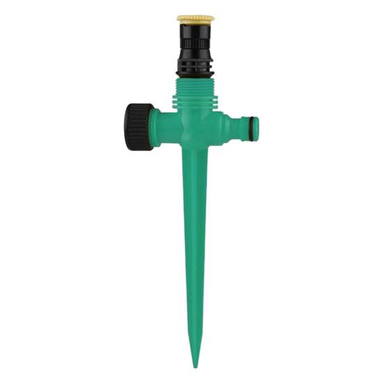 Lawn Sprinkler with Spike Base Ground Insert Water Sprinkler Adjustable Garden Sprinkler