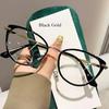Fashion Cat Eye Photochromic Glasses for Women UV Protection Color Changing Sunglasses Anti Blue Light Eyewear