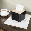 1pc/2pcs-Tissue Box Napkin Holder Case Paper Box Container Bamboo Cover Solid Wood Hotel Storage Box Home Table Decoration