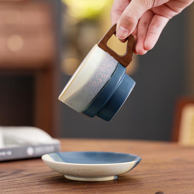 Espresso Coffee Cup And Saucer Set, Latte Latte Cup, High-Value Mug.