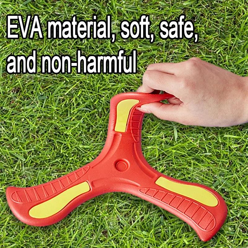 Fun Boomerang Toy Three-leaf Cross Outdoor Flying Disc Games Adult-kids Interactive Sports Toys for Children Decompression Gift