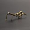 Retro Praying Mantis Small Bronze Ornament, Tea Pet, Tea Play, Insect Art, Desktop Mini Decoration
