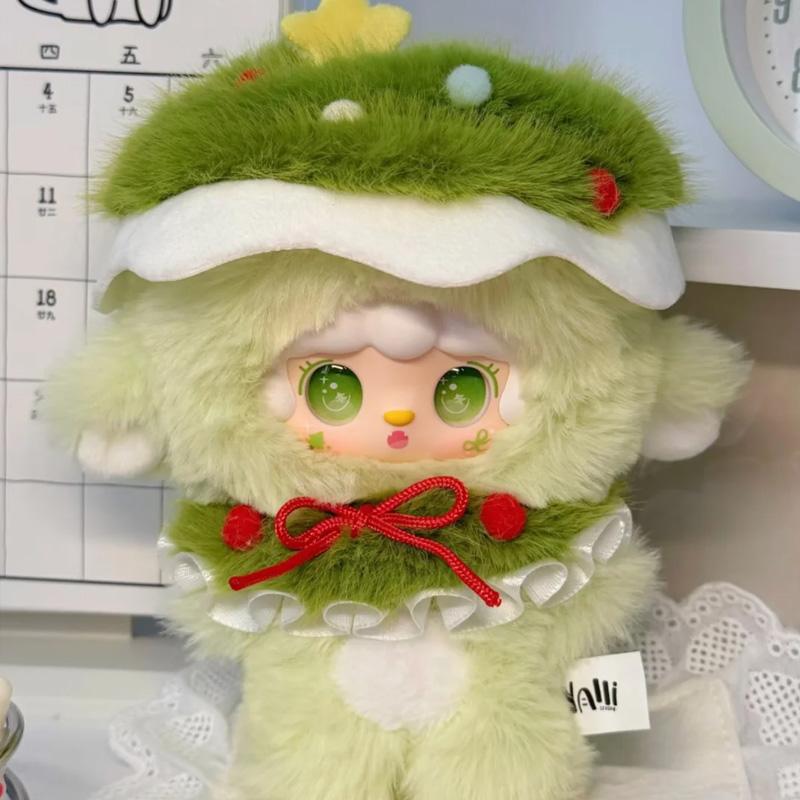 Yooki Christmas Jingle Bells Series Vinyl Plush Blind Box Cute Backpack Pendant Decoration Dolls Trendy Toys Mystery Gifts Cuddly Stuffed Fluffy