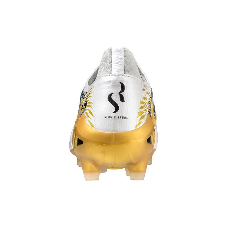 Sergio Ramos x Mizuno Morelia Neo 3 Beta SR4 Lion and Wolves Men Sneakers White Champion-Gold Cool-Grey P1GA229804
