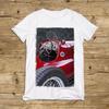Car Racing History Retro Sports Car Pattern Printed American Shortsleeved Pure Cotton Tshirt For Men And Women
