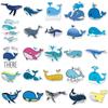 51 Whale Graffiti Cartoon Marine Life Stickers for Kids - Perfect for DIY Skateboards, Water Bottles, and Suitcases