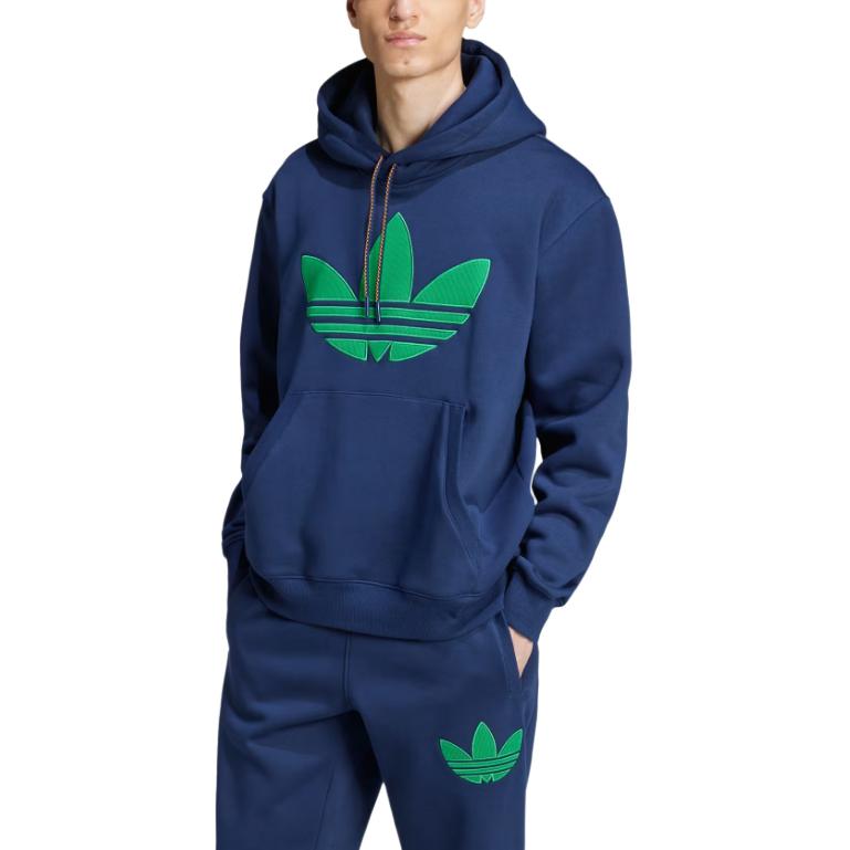 Adidas Originals 70S Fleece Hoodie Men Hoodies Night-Blue JN5968