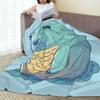 Adorable Fat Baby Chonky Seal Blankets Flannel Sofa Throw Blanket Multi-function for Couch Bedding Office Throws Bedspread Quilt