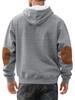 Men's Trendy Loose Hooded Jacquard Sweatshirt - Casual Long Sleeve Fashion Sportswear