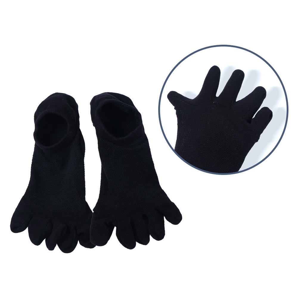 Warm Breathable Simple Women Solid Color Soft Cotton Socks Five Toes Socks Men Hosiery Short Socks