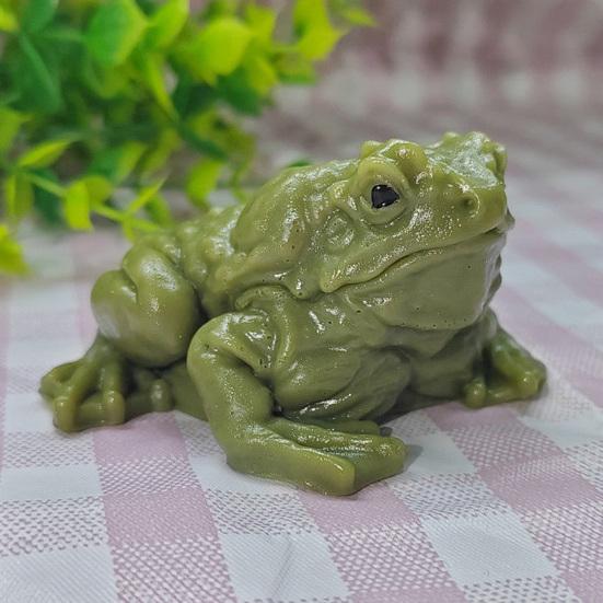 Stress Relief Toad Squeeze Toy Anti-anxiety Golden Green Frog Fidget Toy Soft TPR Stress Ball Simulated Animal Sensory Toy
