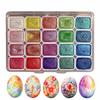 20 Colors Glitter Watercolor Paints Professional Artist Set for Painting on Paper Wood Stone Rock Fabric, DIY Nail